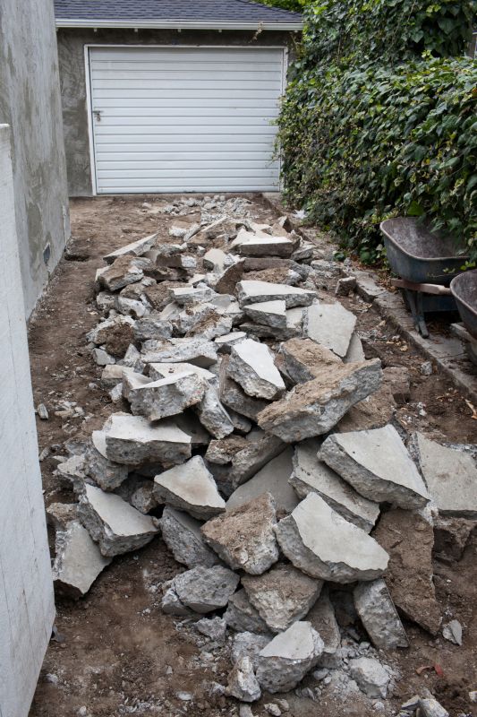 Damaged Driveway Demolition